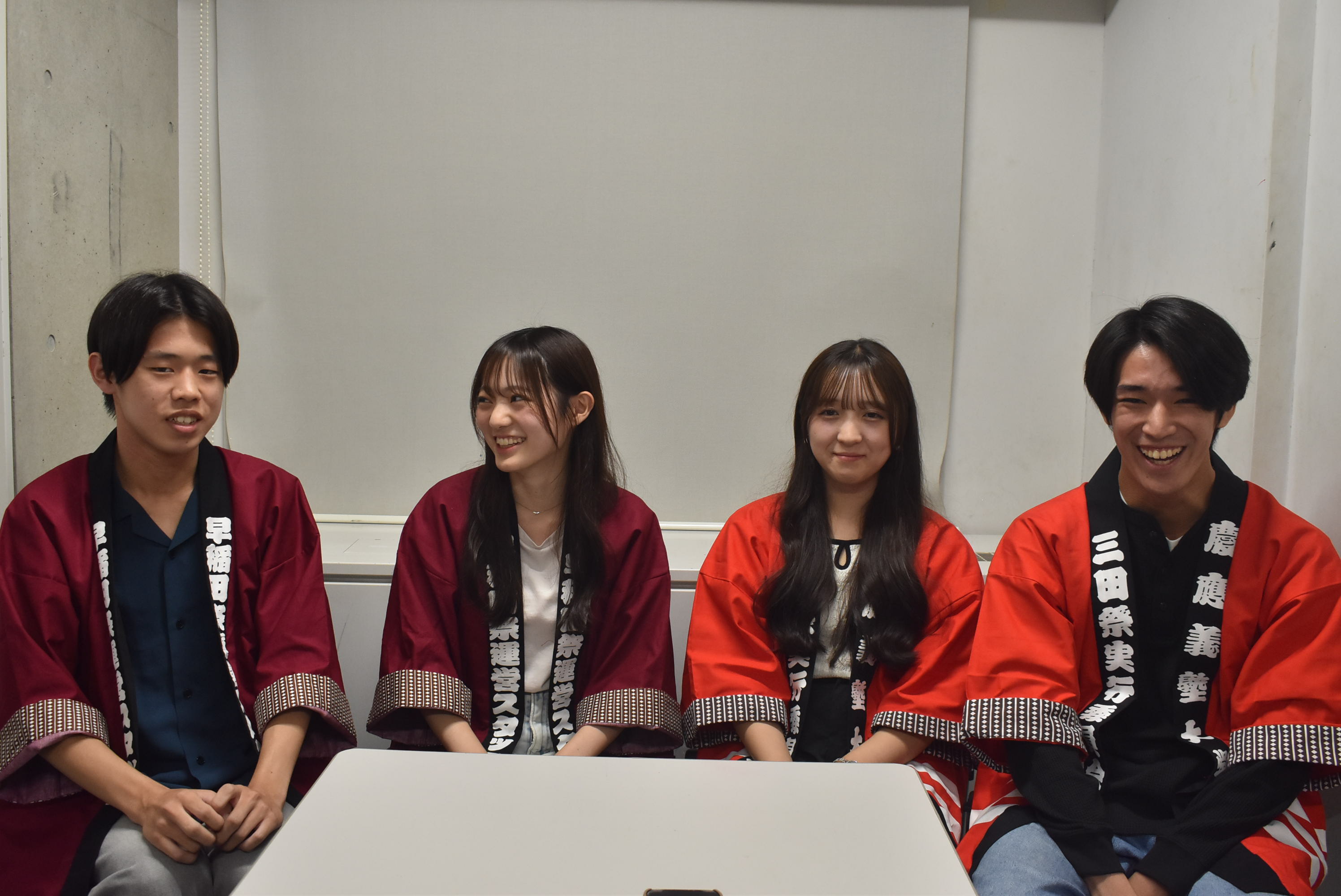 1年生対談メンバー