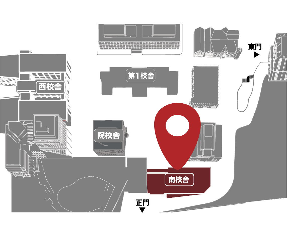 三田キャンパスの地図