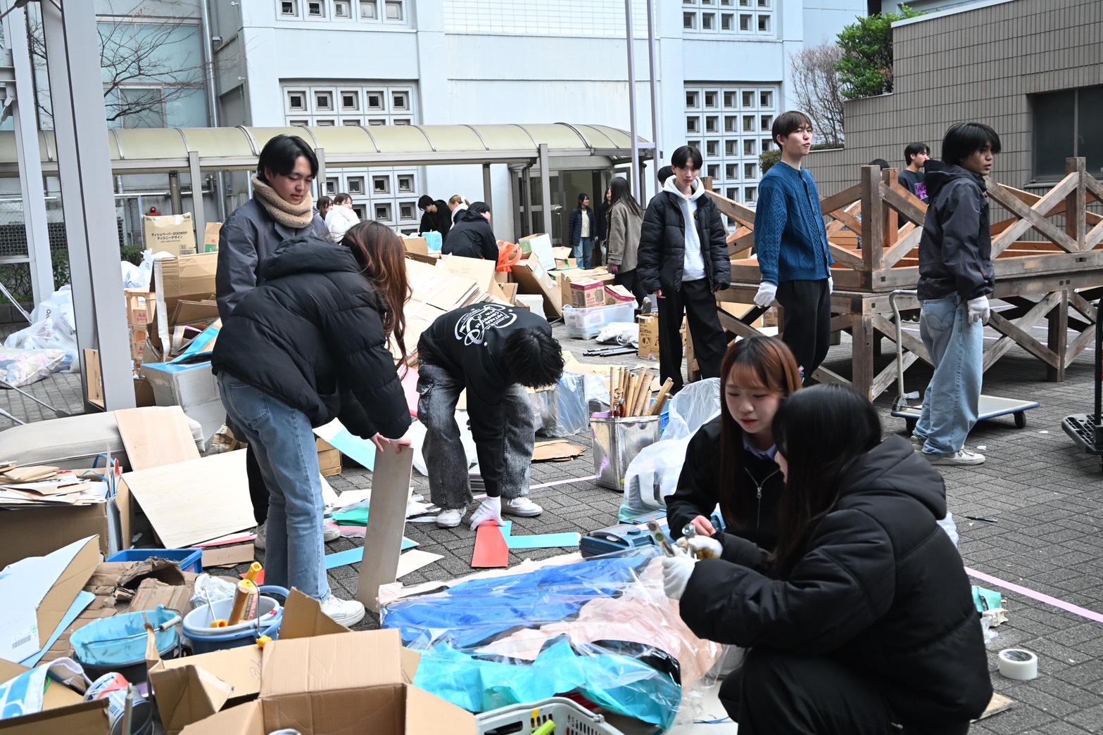 冬備品チェックの様子