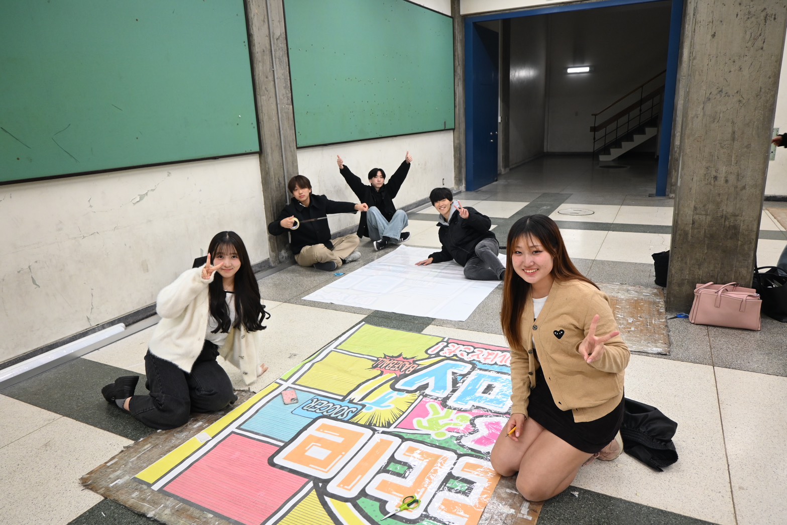 三田祭準備期間の様子